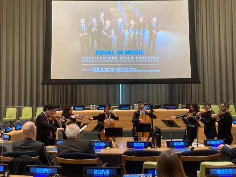 Israeli-Palestinian orchestra models peace in concert