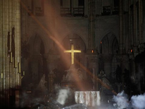 Notre Dame cathedral four years after the fire