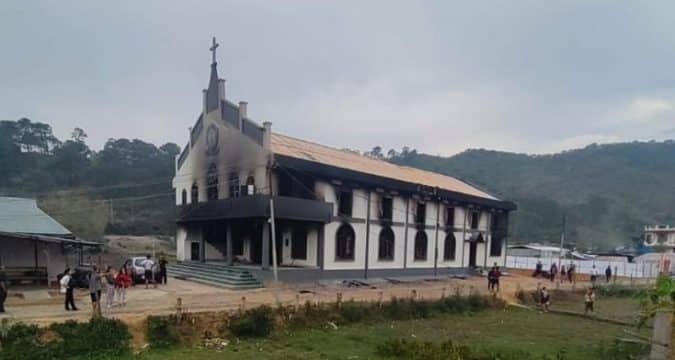 Churches burned in ethnic violence in Manipur, India