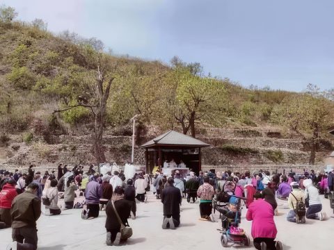 Faith journeys during the month of Mary in China