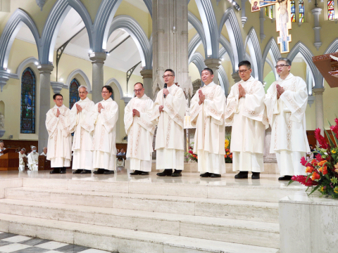 Eight permanent deacons ordained for Hong Kong