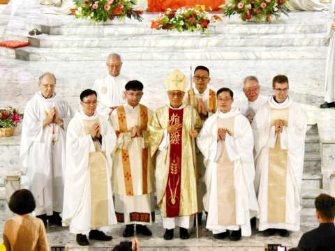 Society of Jesus welcomes three new priests and a deacon