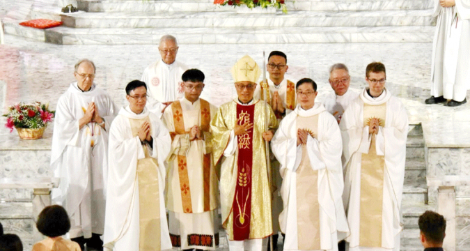 Society of Jesus welcomes three new priests and a deacon