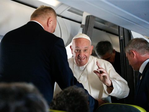 Pope responds to questions about abuse, health
