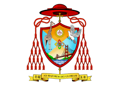 Coat of arms of His Eminence Cardinal Stephen Chow Sau Yan, SJ, Bishop of Hong Kong