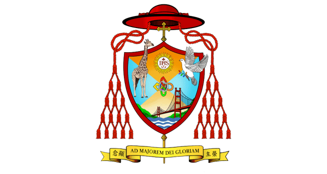 Coat of arms of His Eminence Cardinal Stephen Chow Sau Yan, SJ, Bishop of Hong Kong