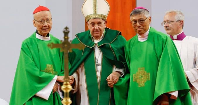 The pope extends a warm greeting to the noble people of China