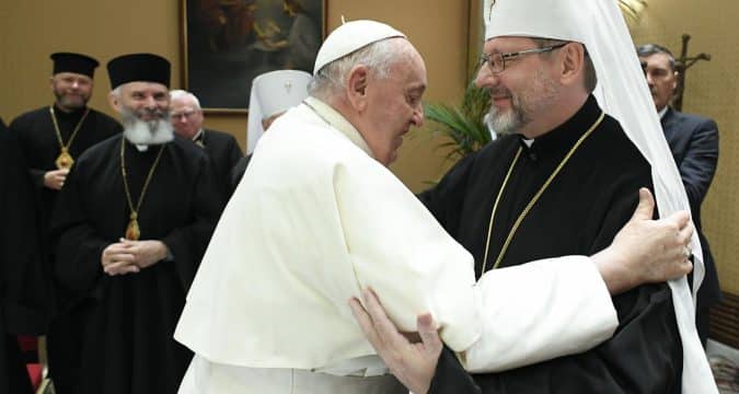 Convincing people of pope’s support tough, says head of Ukrainian Church