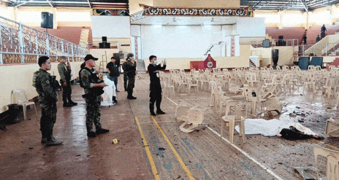 Bomb attack during Mass in Mindanao kills four