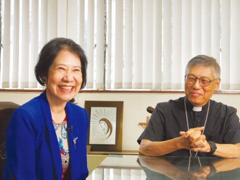 Video of interview with Cardinal Stephen and Vanessa Cheng on Synod experience (three-part)