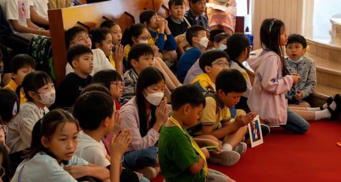 Taize and Eucharistic adoration can be for children!