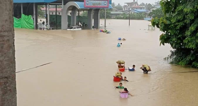 Floods add to people’s misery in northern Myanmar