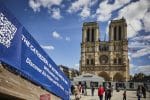 Interfaith leaders meet in front Notre Dame Cathedral