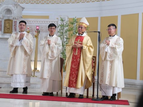 Diocese celebrates ordination of three new deacons