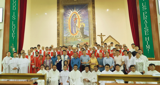Four Dominican friars ordained to diaconate