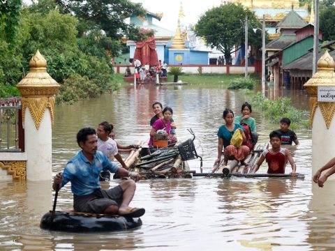 Flooding leaves at least 113 dead, thousands displaced in Myanmar