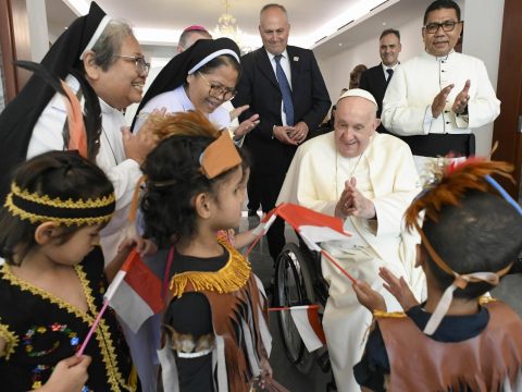 Pope arrives in Indonesia at start of four-nation tour