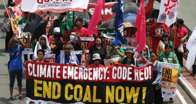Push back against fossil fuel by climate weary Filipinos