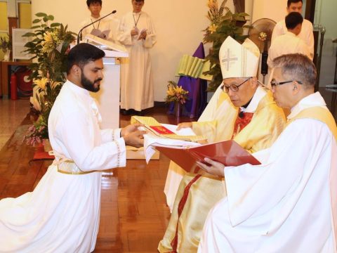 Oblate Missionaries celebrate the ordination of deacon 
