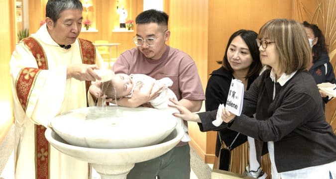 New Year infant baptism celebrates faith and hope