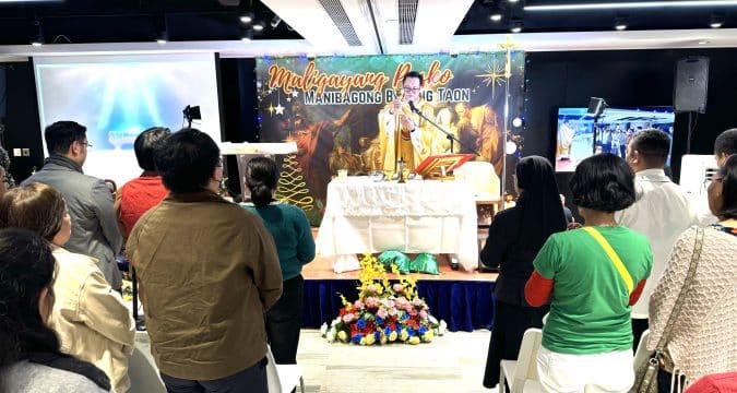 Filipino chaplain calls for faith and family focus during Christmas Vigil