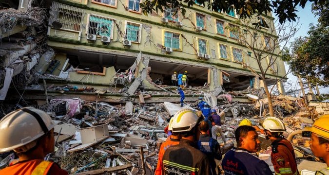 Emergency response to Myanmar earthquake