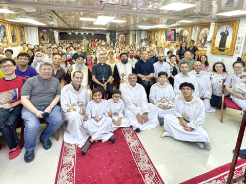 Catholic, Coptic and Protestant Churches celebrate Pentecost together 