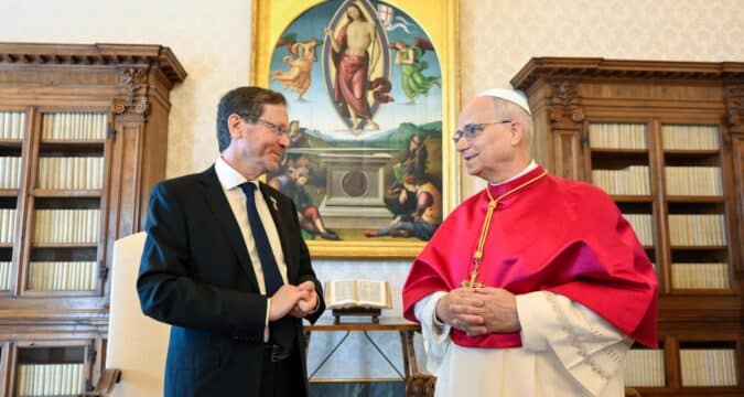 Pope Leo meets Israeli president, discusses ‘tragic’ situation in Gaza