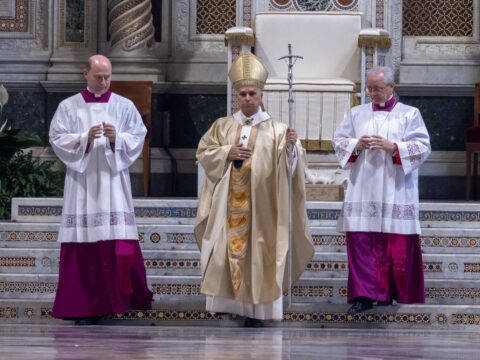 Church is a construction site on solid foundation, pope says