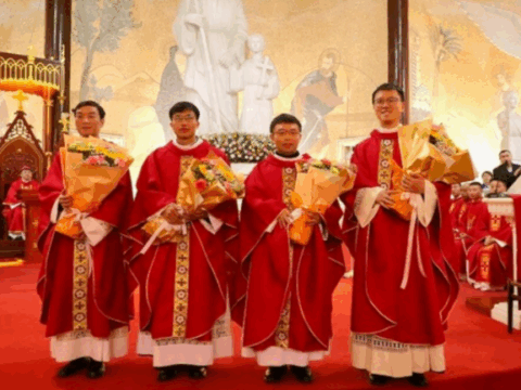 Four priests ordained for Diocese of Guizhou Four priests ordained for Diocese of Guizhou