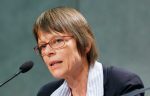 Sister Weiler speaks at a news conference after a session of the Synod of Bishops for the Amazon at the Vatican on October 11. Photo: CNS