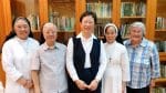 Left to right: Sister Agatha Poon, Sister Regina But, Sister Rossetti Lau, Sister Maria Teresa Li and Sister Michelle Reynolds.