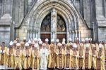 Indonesia’s bishops with the apostolic nuncio to the country, Archbishop Piero Pioppo (centre), on November 14. Photo: UCAN/Katharina R. Lestari