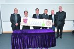 From left to right, Bishop Joseph Ha, Tam Wai-lun, Anselm Lam, Father Stephen Chow, Father Stephen Tong and Father Gerard Whelan, at the Centre for Catholic Studies.