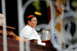 Cardinal Yangon at an interfaith prayer service in Yangon in 2017. File photo: CNS/Reuters