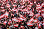 Protests in Lebanon on October 23. Photo: CNS/Reuters