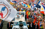 Pope Francis arrives to lead the World Youth Day prayer vigil at St. John Paul II Field in Panama City on January 26. Photo: CNS