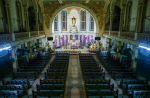 Mass is celebrated in an empty church broadcast live during the Covid-19 pandemic in Mumbai, India, on March 21. Photo: CNS/Reuters