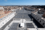 An empty St. Peter's Square on March 12. Photo: CNS/Vatican Media