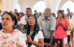 Mass at St. Theresa's Church in Colombo, Sri Lanka, May 2019. the Church in Sri Lank has suspended Masses as part of the effor to combat the spread of Covid-19. Photo: CNS/Reuters