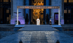 Pope Francis leads a special prayer service and Urbi et Orbi (to the city and to the world) blessing in an empty St. Peter’s Square on March 27. The event was livestreamed with commentary in six languages on YouTube. Photo: CNS photo/Vatican Media