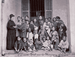 Early photo of Canossian Sisters in Hong Kong