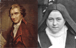 Left: a painting of Thomas Paine by Auguste Millière. The National Portrait Gallery Photo: Public domain/Wikimedia; right St. Therèse of Lisieux. Photo: Public domain/CC0