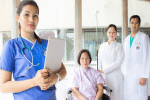 This image is used in an advertisement for Filipinos to work as nurses in the United Kingdom. Photo: UCAN/Facebook