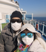The Wong couple on Diamond Princess. Photo: Supplied