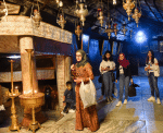 Palestinians visit the grotto in the Church of the Nativity in Bethlehem, West Bank, on May 26, the day it reopened after being closed during the Covid-19 pandemic. Photo: CNS