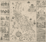 A hydrographical and chorographical chart of the Philippines, with inset detail, produced by cartographer, Jesuit Father Pedro Murillo Velarde; engraver, Nicolás de la Cruz Bagay, and artist, Francisco Suarez (1696-1753) and published in Manila in 1734. Public domain