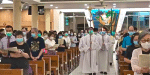 People gathered to pray for the victims in Tiananmen Square in 1989 during a Mass in Sai Wan Ho on May 29.