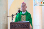 Bishop Joseph Dang Duc Ngan celebrates an online Mass at Da Nang Cathedral on July 26. Photo: UCA News