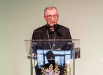 Cardinal Parolin speaking on September 2. Photo: CNS/courtesy ESOF 2020